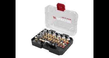 PARKSIDE PERFORMANCE Bitset of bit- en dopsleutelset (Torsiebits/doppen, 40 stuks)