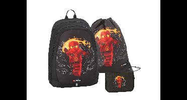 LEGO Schooltasset (Ninjago rood)