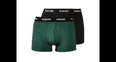 PARKSIDE Set van 2 heren boxers (Zwart/groen, M)