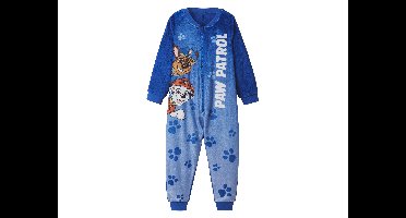 Pluche kinder onesie (Blauw, 122/128)
