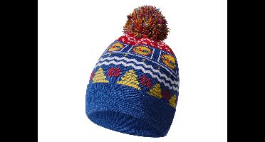 Gebreide kerstmuts (Blauw, S/M)