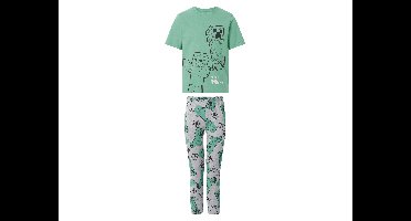 Kinder pyjama - Minecraft of Pokémon (Minecraft/groen, 134/140)