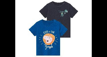 2 kinder T-Shirts Peppa Pig (Donkerblauw/blauw, 98/104)