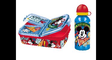 Broodtrommel en drinkfles (Mickey Mouse)