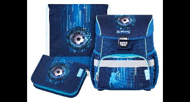 HERLITZ Schooltas Loop Plus - 3-delig - met etui en gymtas (Voetbal)