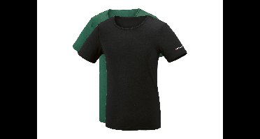 PARKSIDE Set van 2 heren T-shirts (Zwart/groen, L)