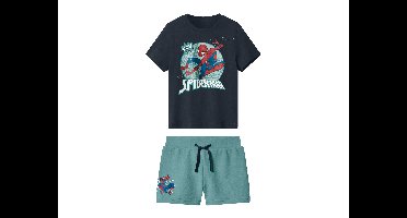 Kinder kledingset 2-delig (Marineblauw, 122/128)
