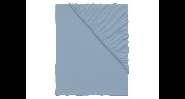 Emma Jersey hoeslaken 180-200 x 200 cm (Blauw)