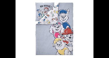 Kinder dekbedovertrek Paw Patrol 140 x 200 cm (Grijs)