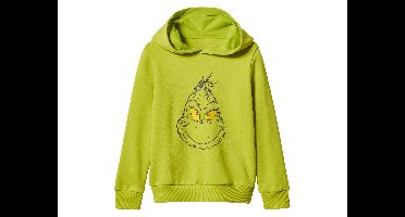 Kinder kersthoodie of trui The Grinch (Groen, 98/104)