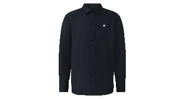 Heren overhemd (Marineblauw, M)