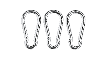 PARKSIDE RVS karabijn- of beugelhaken (3 karabijnhaken)