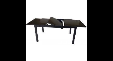 Murcia Uitschuifbare tuintafel met glazen tafelblad 150/210