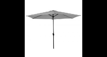 Stokparasol Gemini 300 cm lichtgrijs