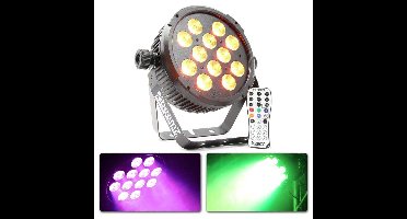 Retourdeal - BeamZ BT300 FlatPAR 12x 10W DMX met afstandsbediening