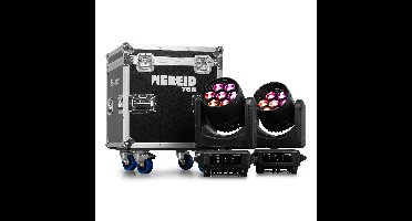 BeamZ Professional Nereid760 waterdichte moving heads in flightcase -