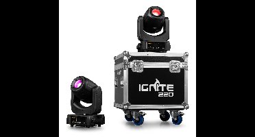 BeamZ Professional IGNITE220 moving head set van 2 stuks in flightcase