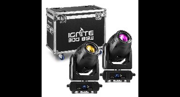 BeamZ IGNITE300LED - Set van 2 LED moving heads (beam, spot en wash)