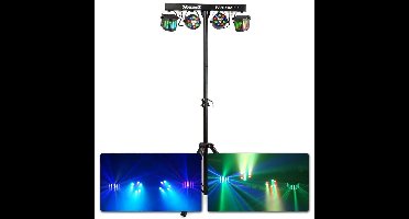BeamZ PartyBar2 lichtset - 2x LED par + 2x Derby incl. statief