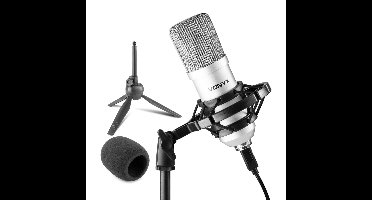 Vonyx CM300S USB studio condensator microfoon - Titanium