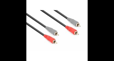 Vonyx RCA kabel voor mixer, versterker, cd, etc. - 6 meter