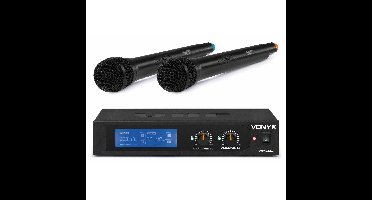 Vonyx WM522 draadloze microfoonset 2-kanaals VHF
