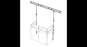Vonyx DB3L lichtbrug voor Vonyx DB3 DJ Booth