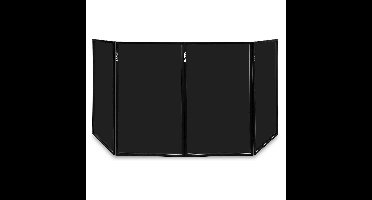 Vonyx DB2B inklapbaar DJ booth scherm zwart - 280 x 120cm totaal