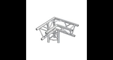 BeamZ Truss P33-C34 driehoek truss 90° 3-weg hoek - Apex down left