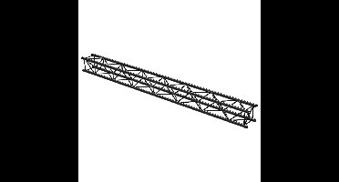 BeamZ Truss P30-L350B zwart vierkant - lengte 350cm