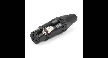 NEUTRIK XLR NC3FXX 3-polig female kabelconnector - zwart