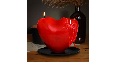 XXL Harten Kaars - Melting Heart Candle
