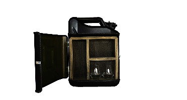 Jerrycan Bar Gin - Zwart - Leuk voor in de mancave - Uniek en Stijlvol - Perfect voor de ginliefhebbers - Exclusief drank