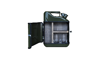 Jack Daniels Giftset - Groen - Stalen Jerrycan - Perfect Cadeau voor Whiskeyliefhebbers - Stoer en Stijlvol