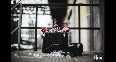 Jerrycan Giftbox 10L - Zwart - Unieke Opbergdoos - Exclusief drank - Origineel cadeau - Opbergoplossing