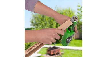 Houten BBQ Tang met Bieropener