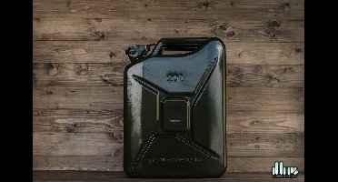 Stalen Jerrycan 20L - Brandstof - Groen