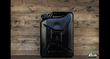 Stalen Jerrycans 20L - Zwart - Duurzaam en Veelzijdig - Robuust - Opslagoplossing - Jerrycan brandstof