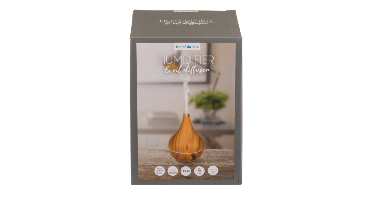 Houten Diffuser - Luchtbevochtiger - 120ml met LED - USB oplaadbaar