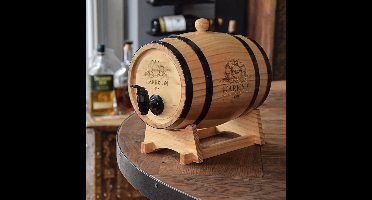 Mini Wijnvat met Kraantje - Wooden Barrel Dispenser - 3L