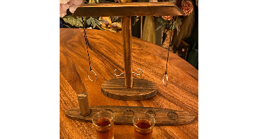 Houten Ring Toss Drinkspel - Wooden toss