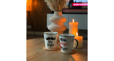 Mr. & Mrs. Right Mokkenset