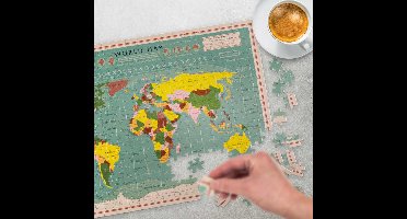 Wereldkaart Puzzel 300 Stukjes
