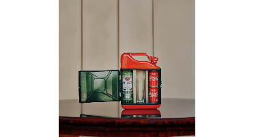 Jerrycan Bacardi Giftset - Rood - Perfect als cadeau - Origineel en Praktisch - Bacardi Giftset