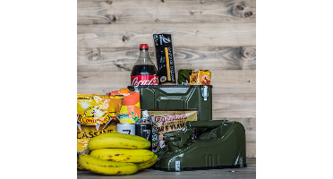 Jerrycan Giftbox 10L - Groen - Unieke Opbergdoos - Exclusief drank - Origineel cadeau - Opbergoplossing