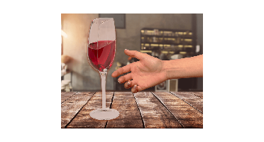 Half wijnglas - 21 x 8 cm - 200 ml