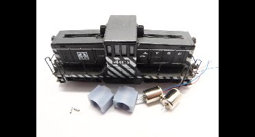 micromotor HBA001 voor Bachmann GE 44 Ton Switcher (oude - 2 motor versie)