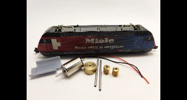 micromotor NH013C motor ombouwset voor Hobbytrain / Kato SBB Re 4/4 460, BLS Re 4/4 465