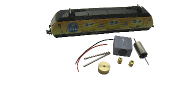 micromotor NF019C N ombouwset voor Fleischmann SBB Re 460, BLS Re 465