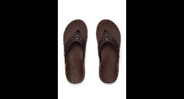 Reef Slippers Leather Offshore CJ8554 Bruin maat